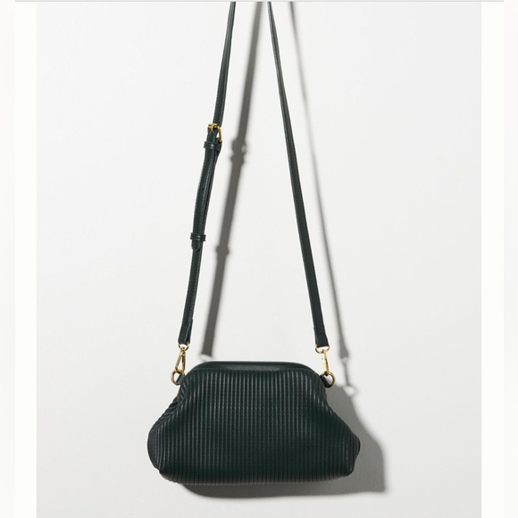 Anthropologie Faux Leather Clamshell Clutch/Crossbody bag - Picture 1 of 10